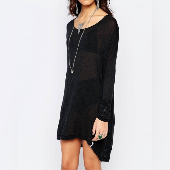 One Teaspoon Soho Wool Long Sleeve Dress Black Size XXS - Picture 9 of 14